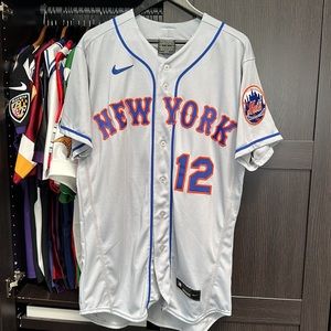 Francisco Lindor Gray New York Mets Road Authentic Player MLB Jersey